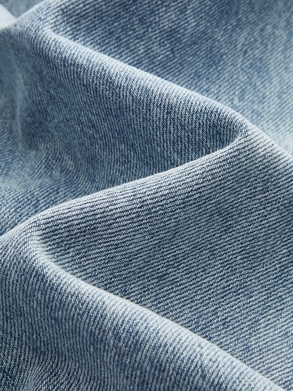 Asymmetrische Taillenweite Wide-Leg-Jeans