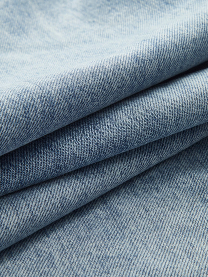 Asymmetrische Taillenweite Wide-Leg-Jeans