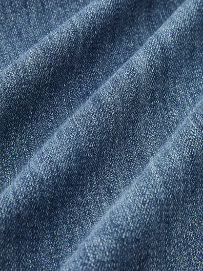 High-Waist Denim-Bootcut-Jeans