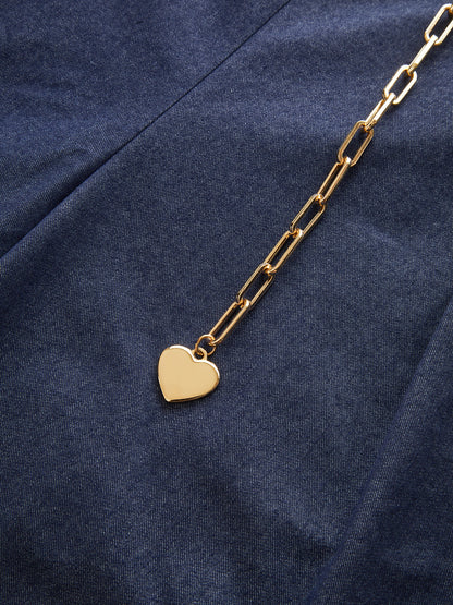 Wide-leg jeans with chain