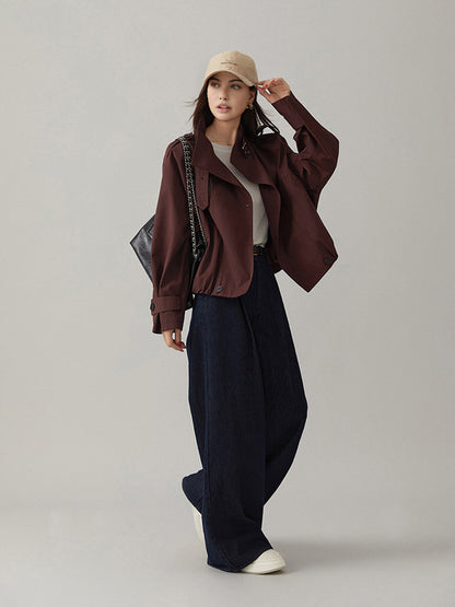 Vintage trenchcoat met een losse pasvorm