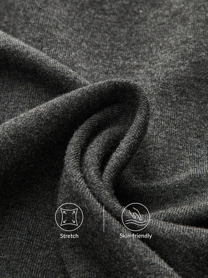 Longsleeve-T-shirt met opstaande kraag en knoopsluiting