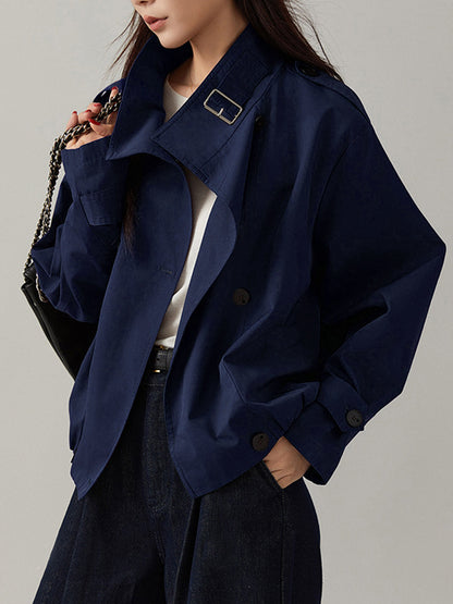 Vintage trenchcoat met een losse pasvorm
