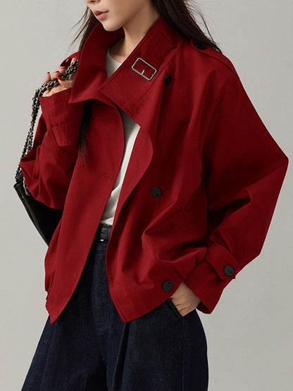 Vintage trenchcoat met een losse pasvorm