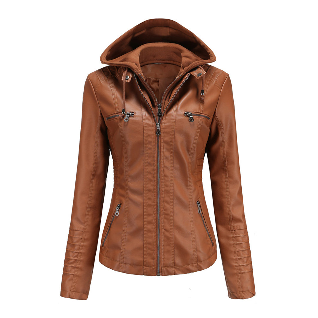 BARBARA - Leren Zomerjas voor Dames