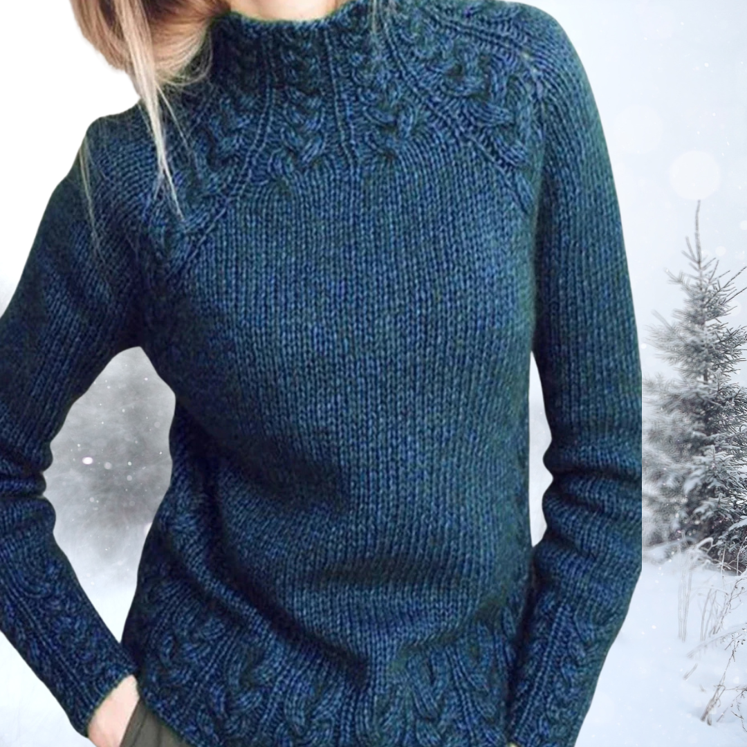 Lydia - Gestrickter Rollkragenpullover