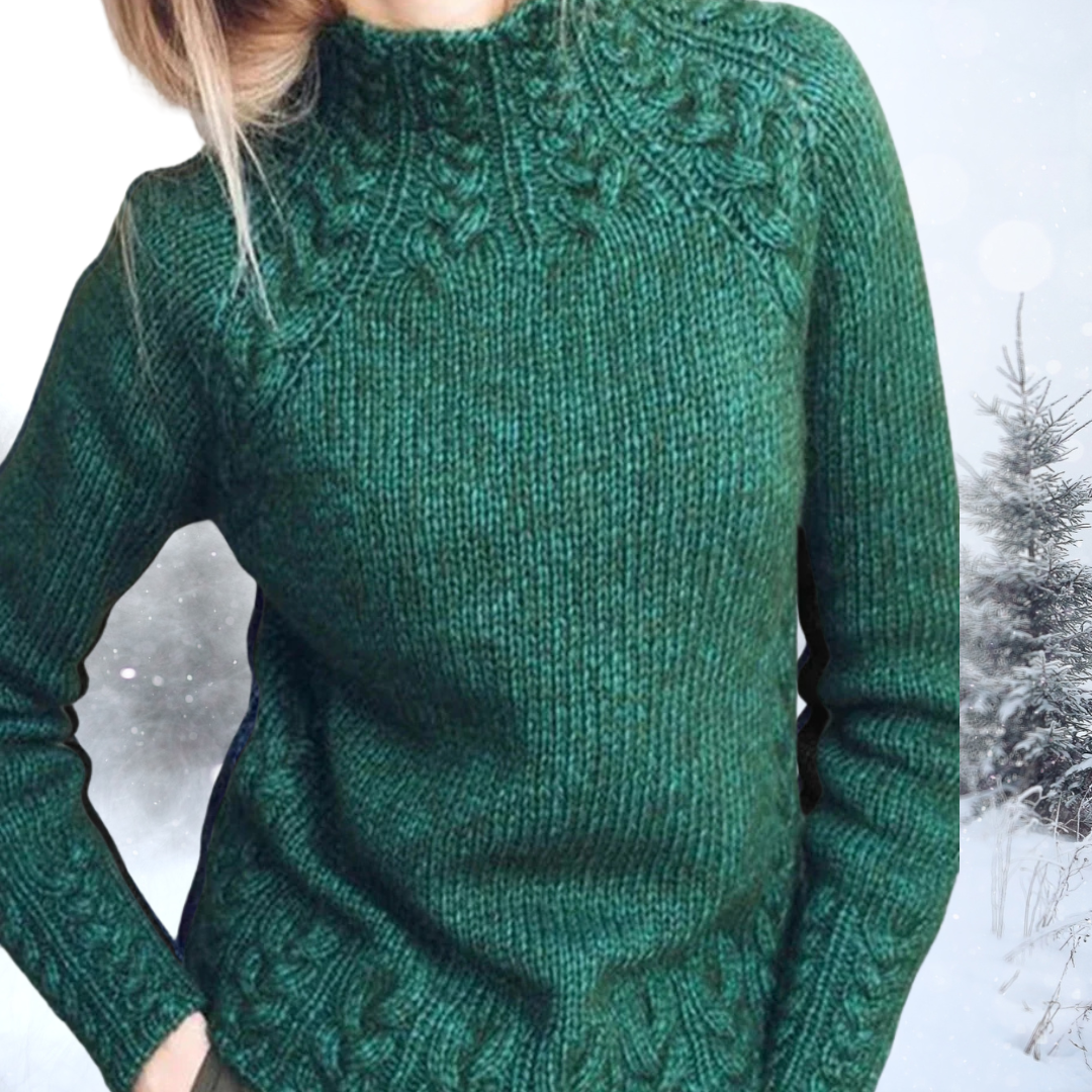 Lydia - Gestrickter Rollkragenpullover