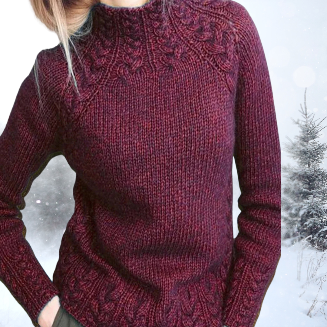 Lydia - Gestrickter Rollkragenpullover
