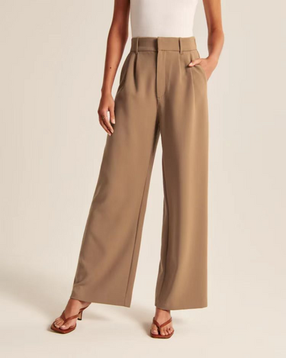 Rosea elegante getailleerde zwarte broek