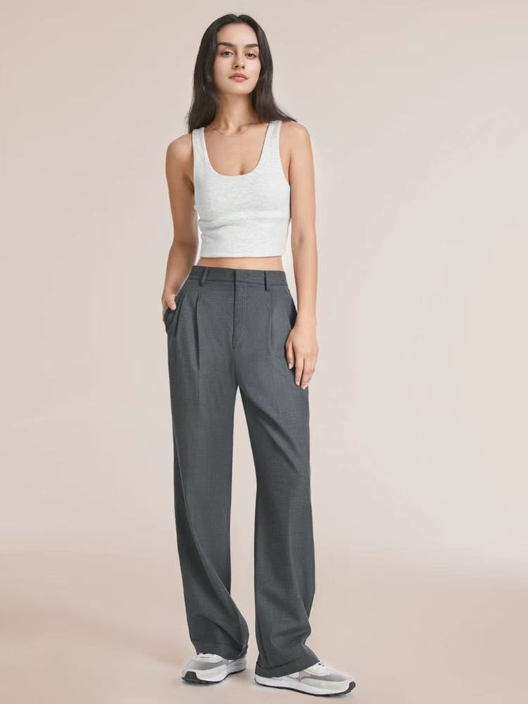 Rosea elegante getailleerde zwarte broek