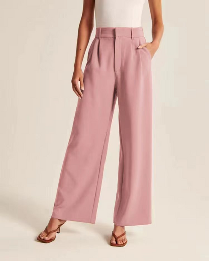 Rosea elegante getailleerde zwarte broek