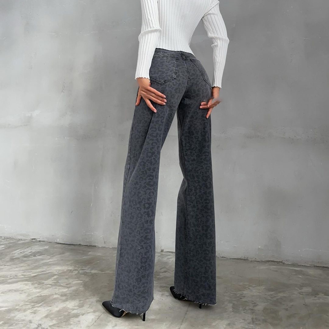 Rosea Leopard All-over Jeans