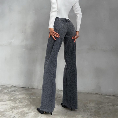 Rosea Leopard All-over Jeans