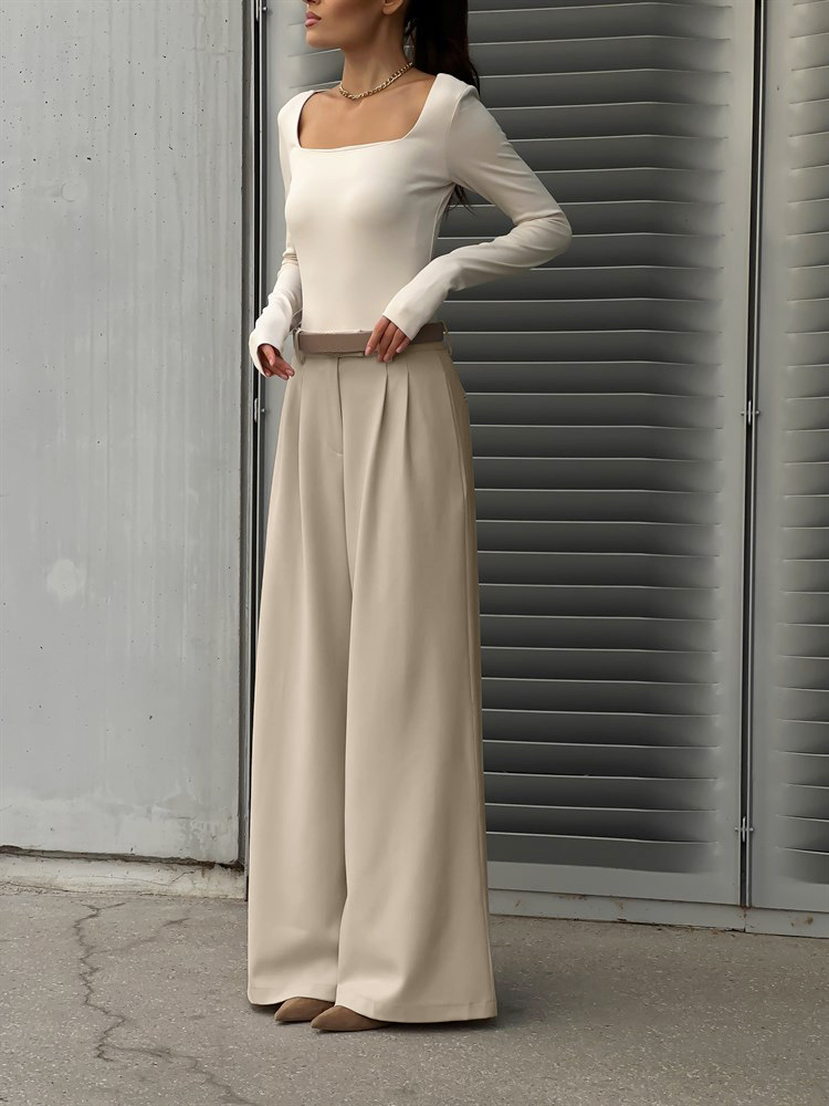 Rosea Maßgeschneiderte Hose mit weitem Bein