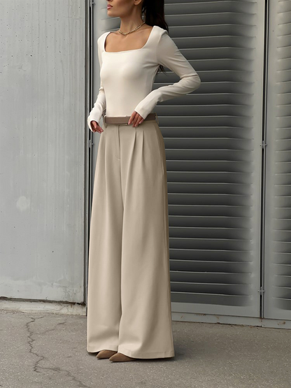 Rosea Maßgeschneiderte Hose mit weitem Bein