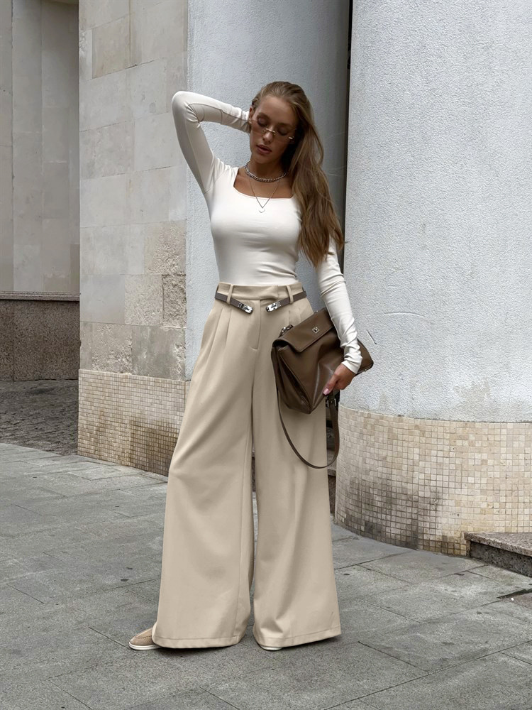 Rosea Maßgeschneiderte Hose mit weitem Bein