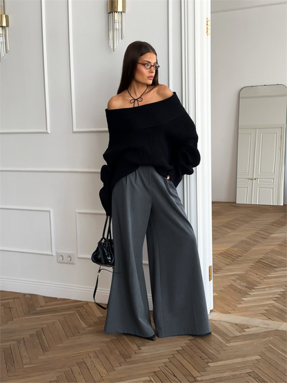 Rosea Maßgeschneiderte Hose mit weitem Bein