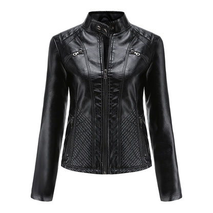 ANDRIJANA - Stilvolle Leder Sommerjacke
