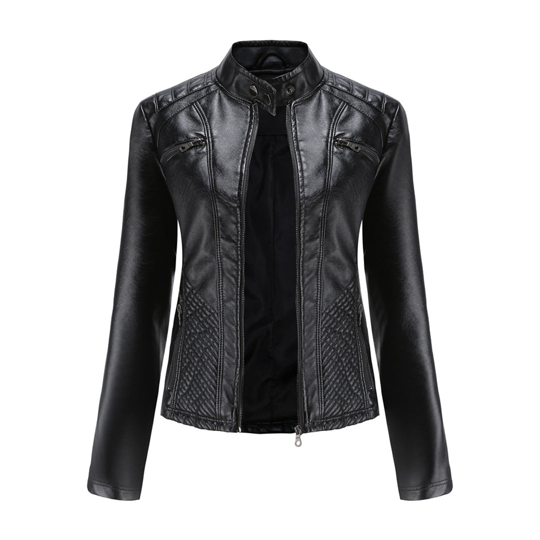 ANDRIJANA - Stilvolle Leder Sommerjacke