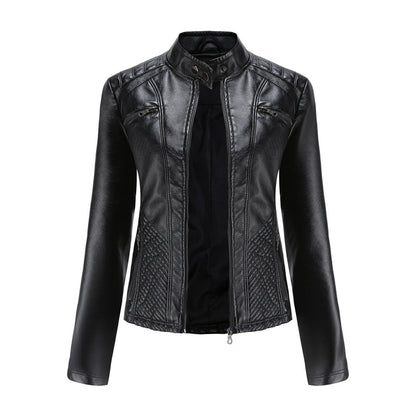 ANDRIJANA - Stilvolle Leder Sommerjacke