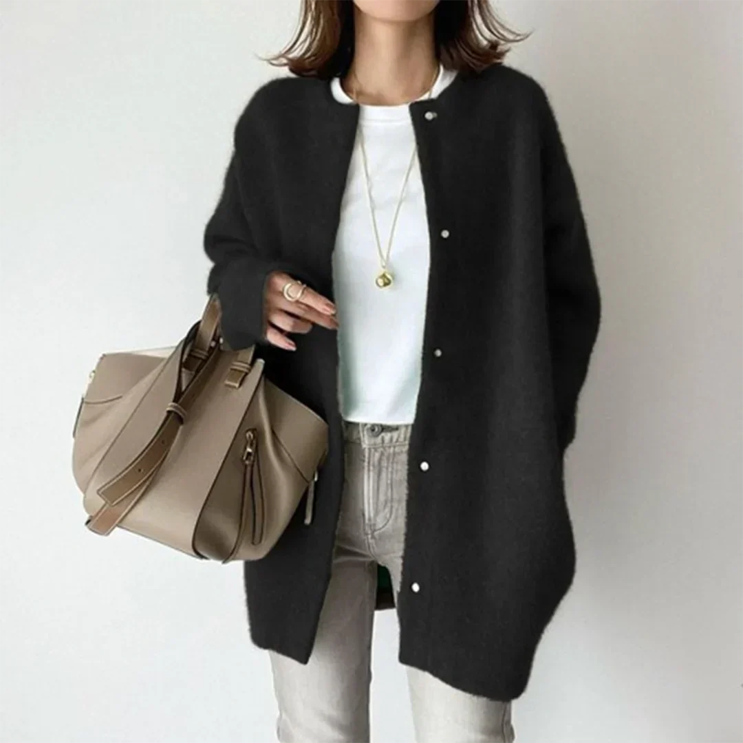 Grace – Klassischer Cardigan-Mantel