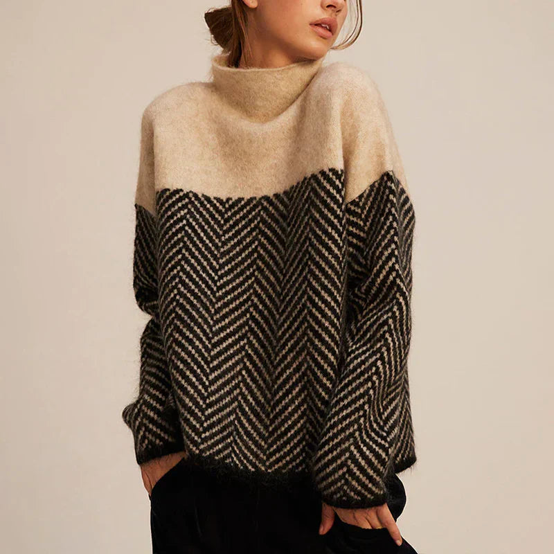 LINE – Warmere pullover met opstaande kraag