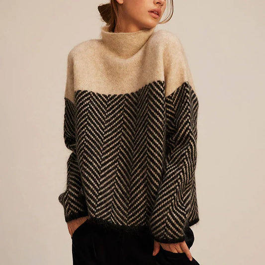 LINE – Warmere pullover met opstaande kraag
