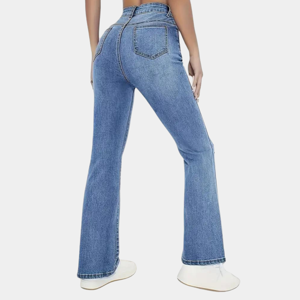 Edna | High-Waist Schlag-Jeans