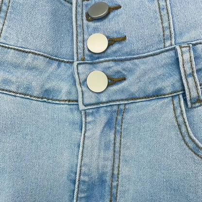 Alvhilde | Stilfulde Højtaljede Slidte Jeans