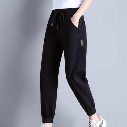 Louise | Stijlvolle Denim Jogger Broek