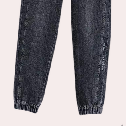 Louise | Stijlvolle Denim Jogger Broek