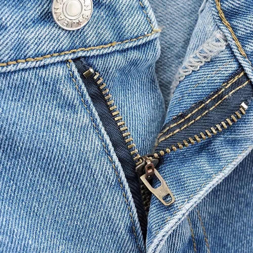 Nana | Premium Denim Cargo­hosen