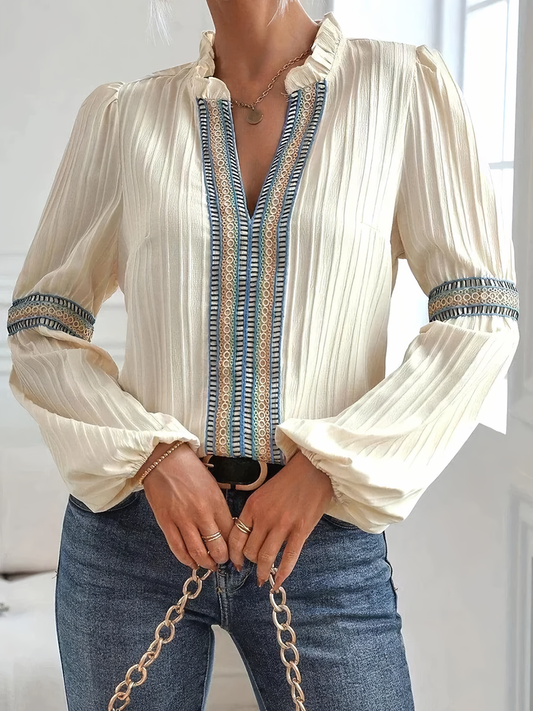 Valerie™ | Adembenemende blouse met V-hals