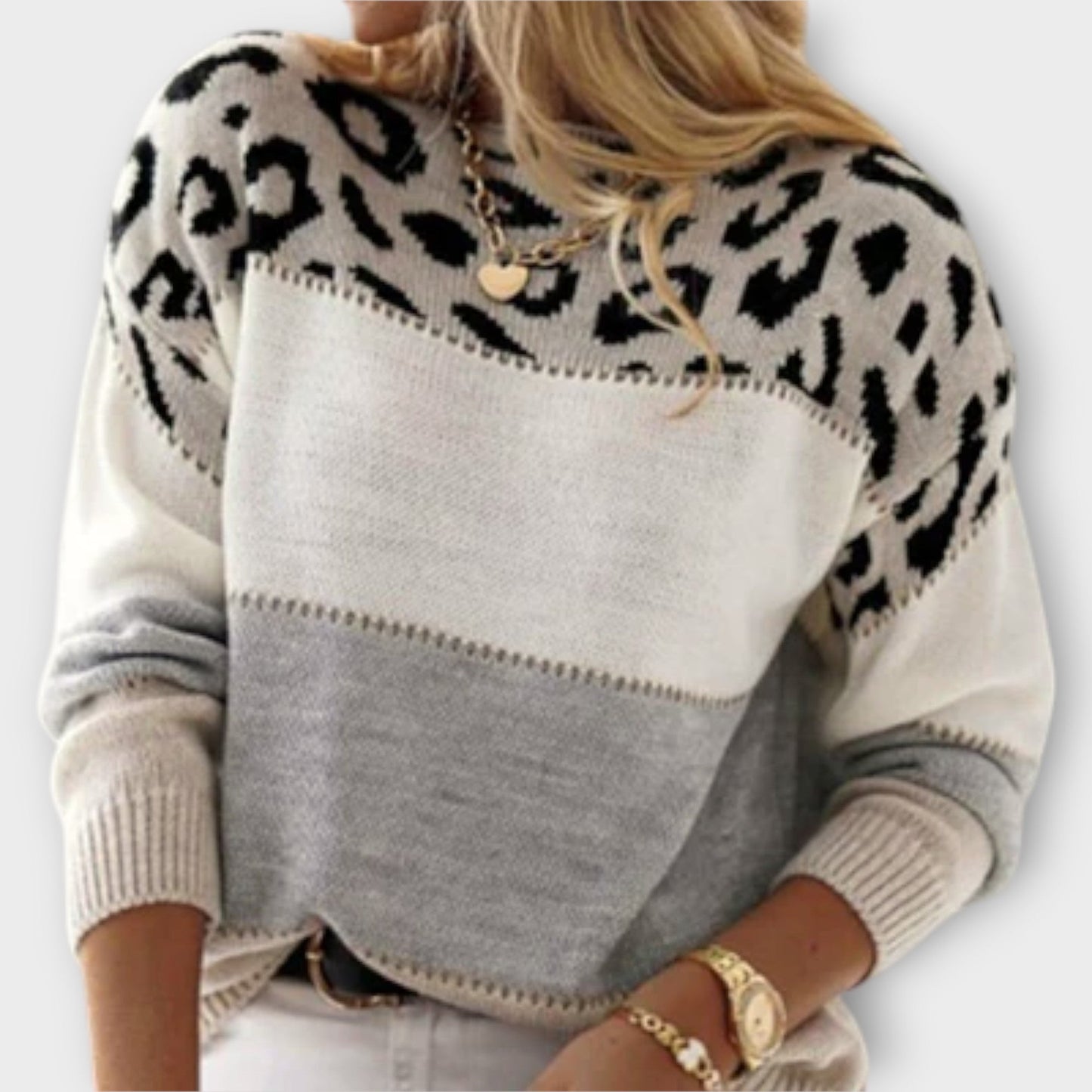Cheyenne – Bequemer Pullover mit Leopardenmuster