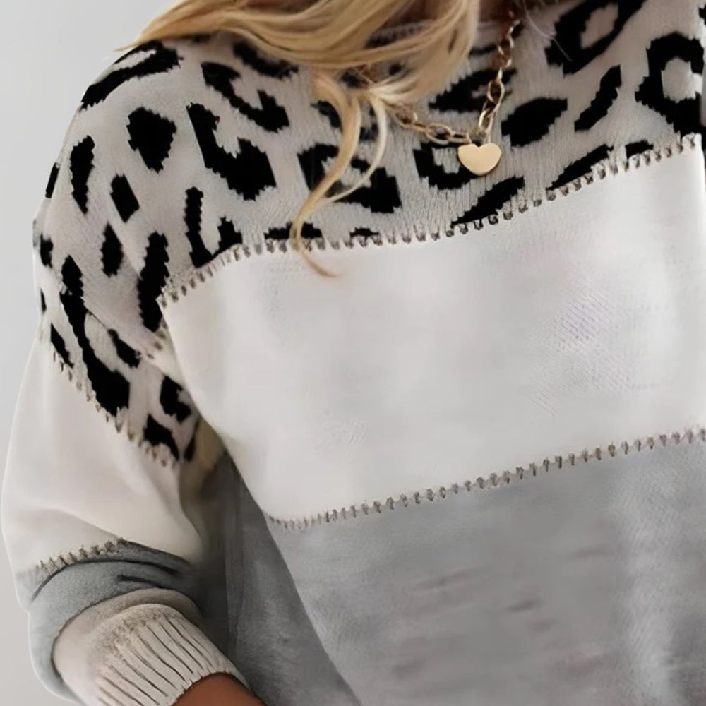 Cheyenne | Lässiger Pullover mit Leoparden-Design