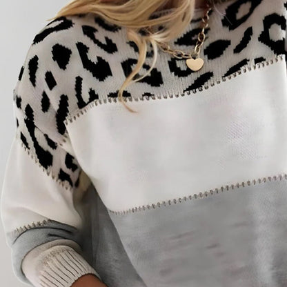 Charlene – Casual-Sweater mit Leopardenmuster