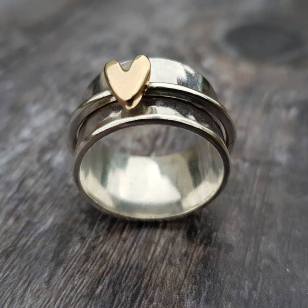 Mely – Goldherz-Silberring