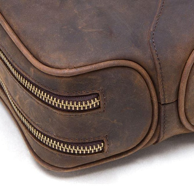 Crazy Horse Leder toilettas