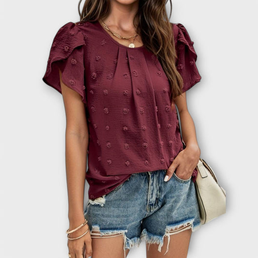 De perfecte Polkadotblouse