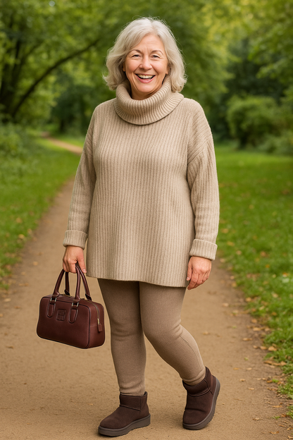 Rowena | Gebreide Jurk – Comfortabel en moeiteloos stijlvol