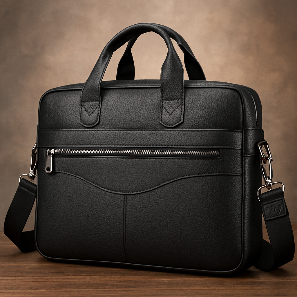 Tyler - Vintage Leather Crossbody Briefcase