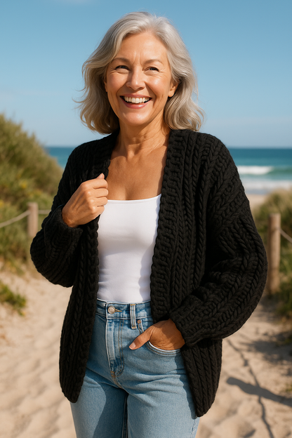 Solace | SoftLayer Cardigan – Zacht comfort in elegante laagjes