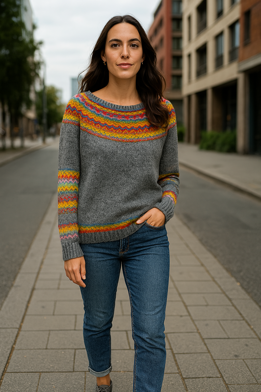 Lylia| Warmer Retro-Winterpullover für frauen