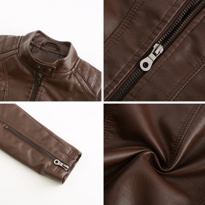 ANDRIJANA - Stilvolle Leder Sommerjacke