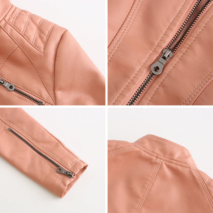 ANDRIJANA - Stilvolle Leder Sommerjacke
