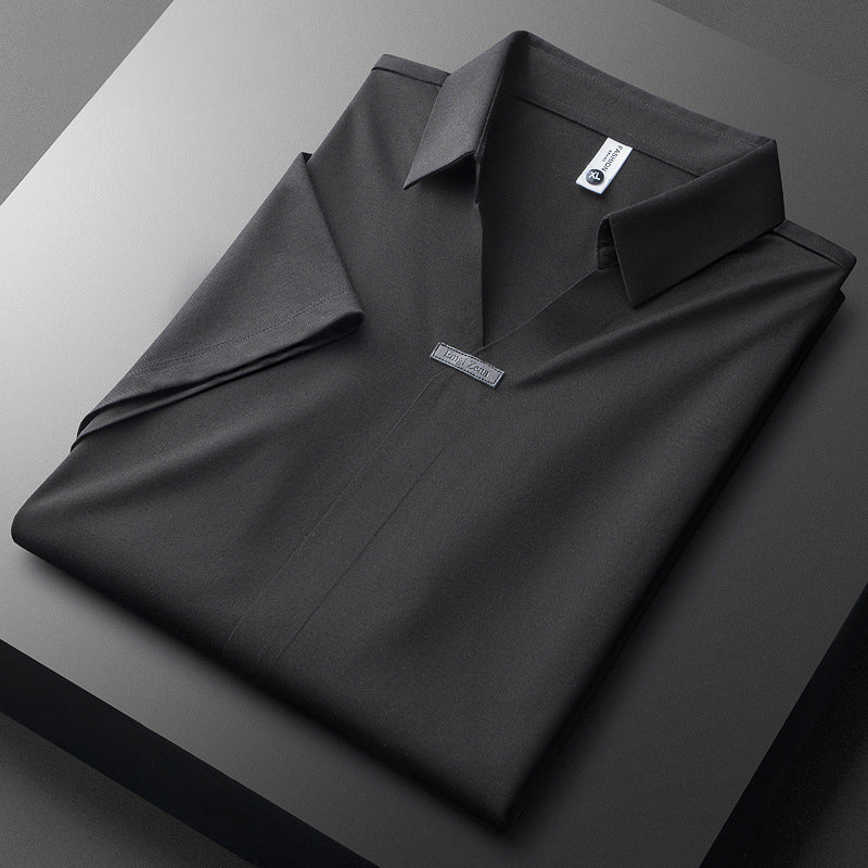 Cornelio - Poloshirt van katoen en zijde