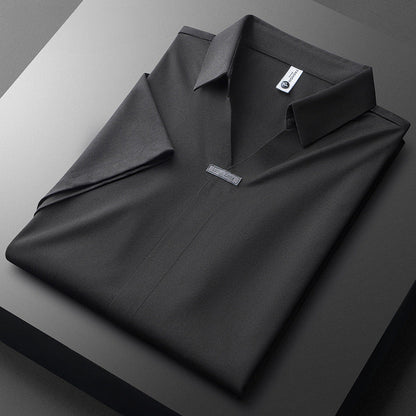 Cornelio - Poloshirt van katoen en zijde