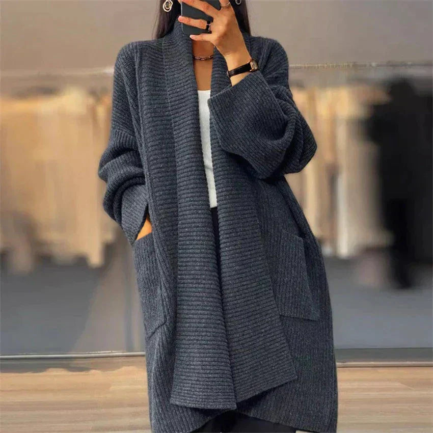 Euphemia | Lange gebreide cardigan