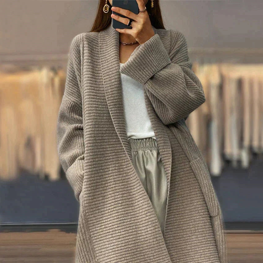 Euphemia | Lange gebreide cardigan