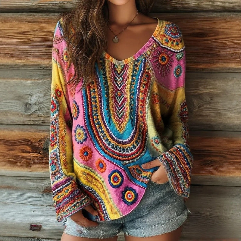 Blouse Vintage Colorée